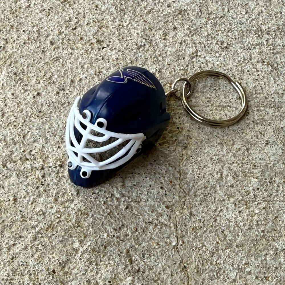St. Louis Blues Hockey Mini Team Goalie Helmet Keychain